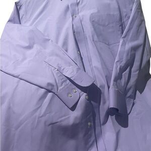 Stafford Men's Lavender Dress Shirt super fit like new size 17 1/2 34/35